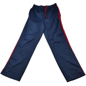 Vtg Starter Men's Size M Blue Red Drawstring Baggy Basketball Sweatpants Y2K